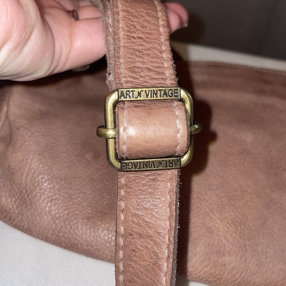 ART-N-VINTAGE ANV LEATHER CROSSBODY BAG HANDBAG PURSE HAND CRAFTED & STITCHED - Picture 7 of 13